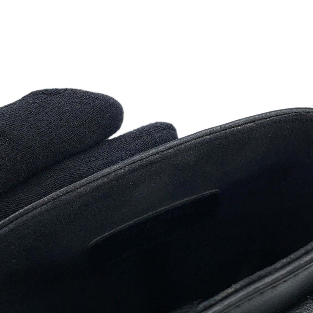 CHANEL Black Lambskin Leather Logo Wallet - Picture 9 of 14